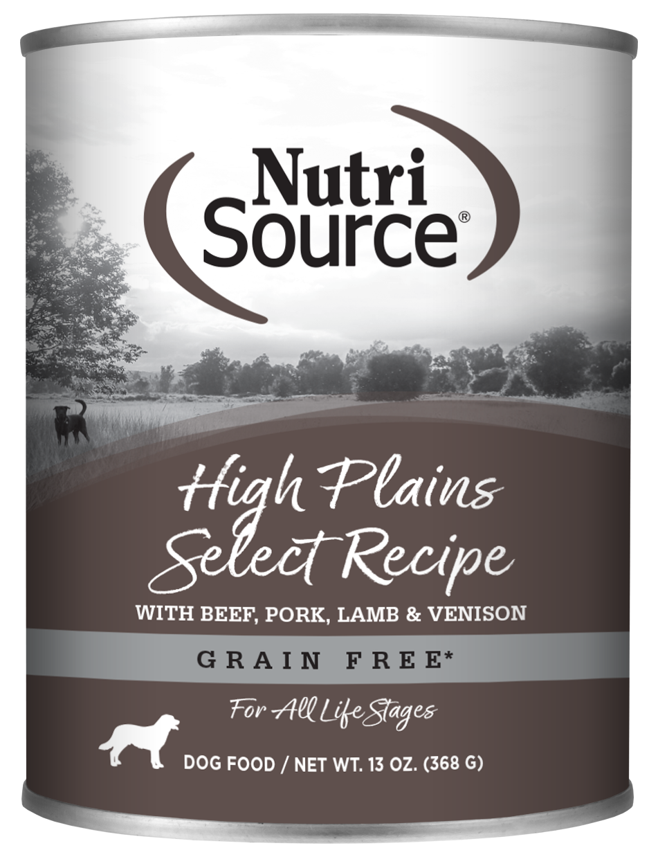 NutriSource GrainFree Wet Dog Food - High Plains Select - Paws Discovery
