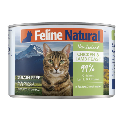 Feline Natural Chicken & Lamb Can 170g - Paws Discovery