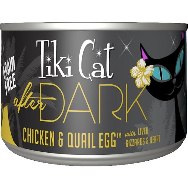 Tiki Cat After Dark GF Chicken/Quail Egg 5.5 oz - Paws Discovery