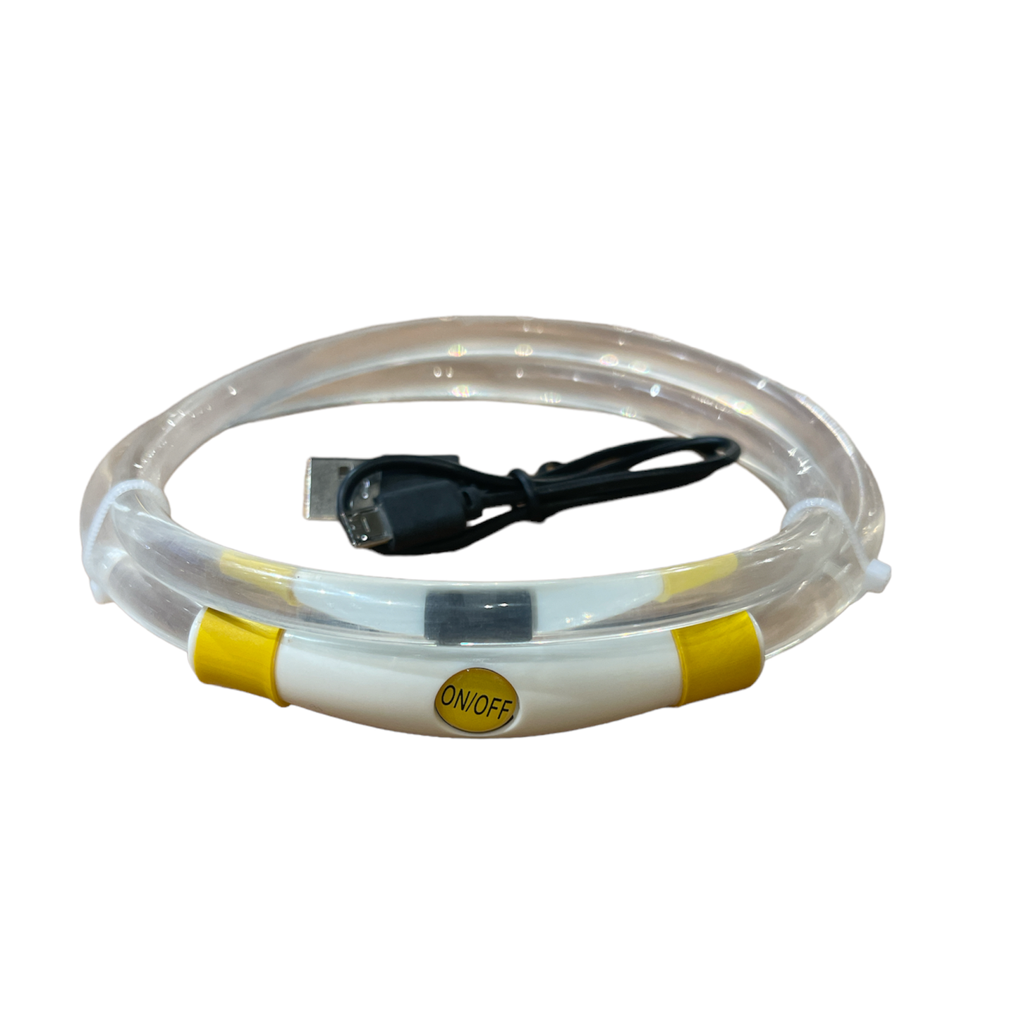USB Rechargeable LED Flashing Pet Collar - Paws Discovery