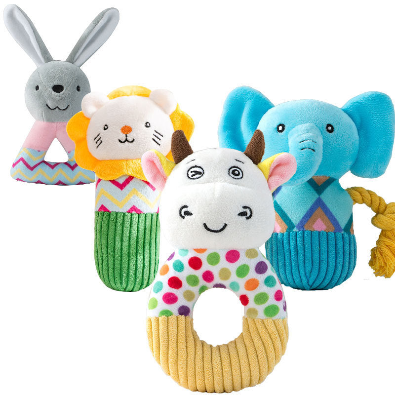 Squeaky Plush Toy For Dogs and Cats - Paws Discovery