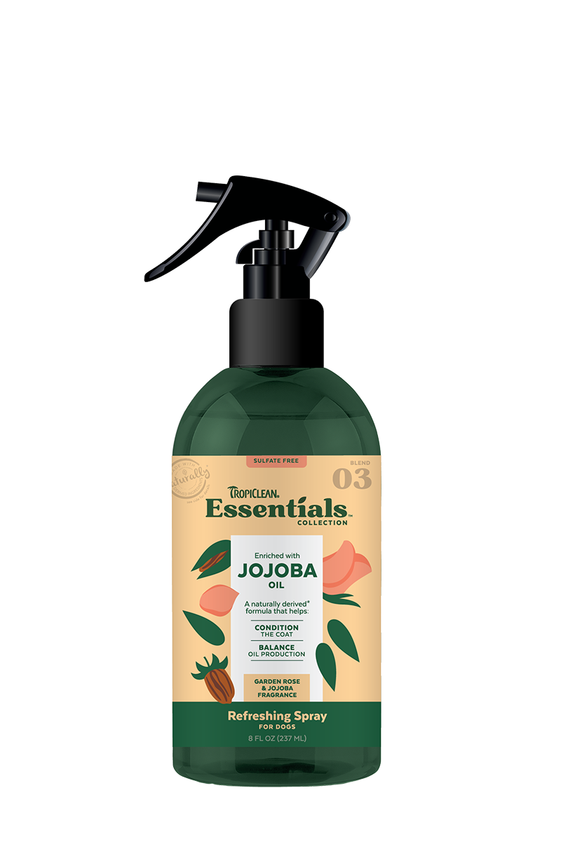 TropiClean Essentials Jojoba Oil Deodorizing Spray 8oz