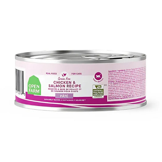 Open Farm Patés Cat Food - Chicken and Salmon - Paws Discovery 