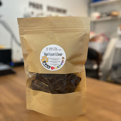 Dehydrated Venison Liver Per Gram - Paws Discovery 