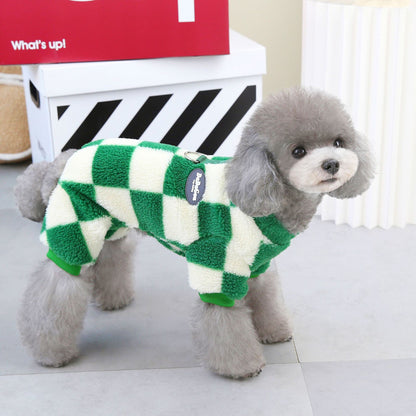 Four Legs Fleece Coat with D Ring - Paws Discovery 