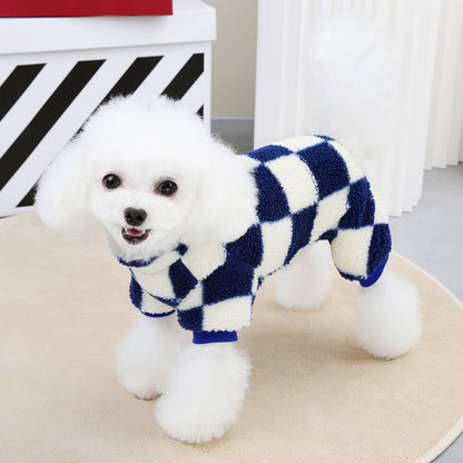 Four Legs Fleece Coat with D Ring - Paws Discovery 