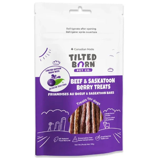 Tilted Barn Soft Beef & Saskatoon Berry Dog Treats