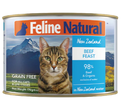 Feline Natural Beef Feast Can 170g - Paws Discovery 