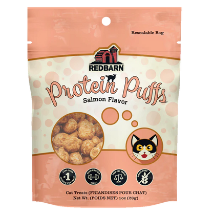 Protein Puffs Salmon Cat Treats 1oz/28g - Paws Discovery 