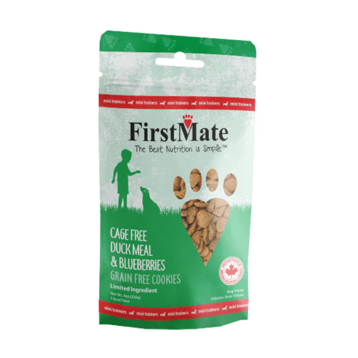 FirstMate Mini Duck Meal & Blueberries Dog Treats