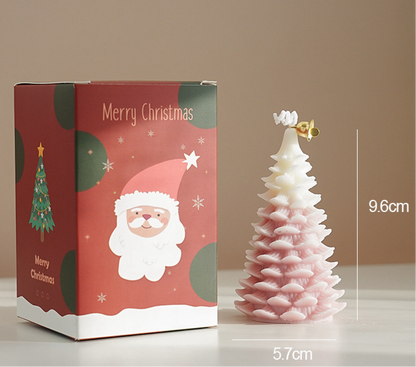 Scented Christmas Tree Candle with gift wrap