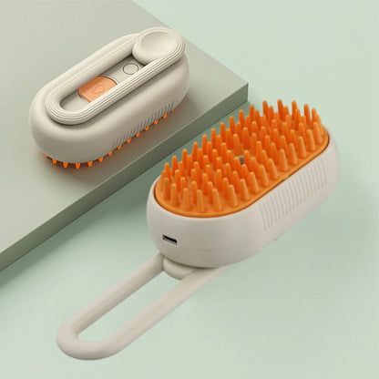 Rechargeable Steamy Pet Brush