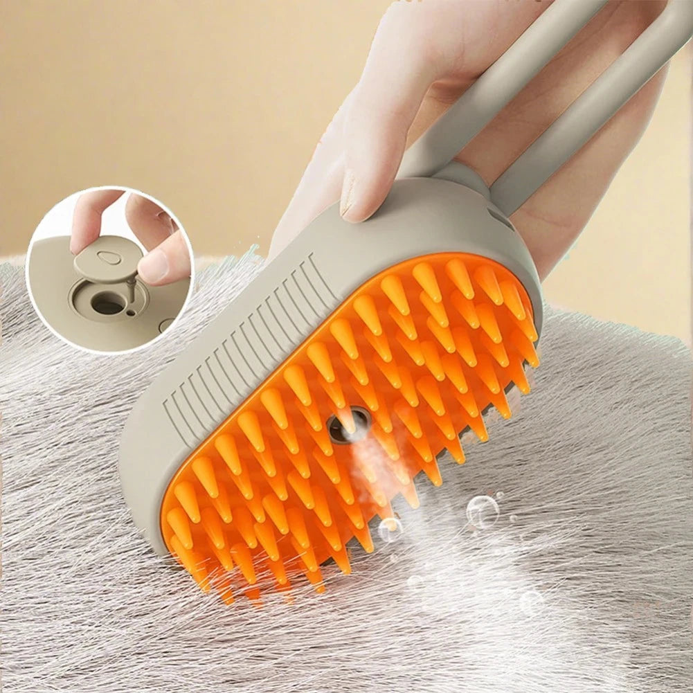 Rechargeable Steamy Pet Brush