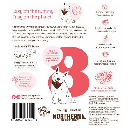 Northern Biscuit Soft Treats for Dogs Peanut Butter + Bacon