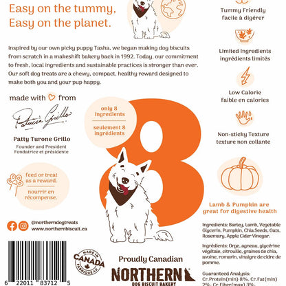 Northern Biscuit Soft Treats for Dogs Lamb + Pumpkin