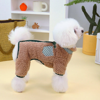 Four Legs Fleece Coat with D Ring - Paws Discovery 