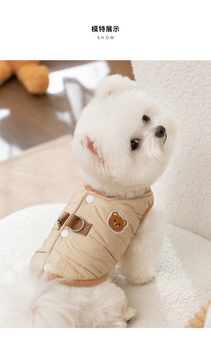 Winter Vest Jacket with D Ring - Paws Discovery 