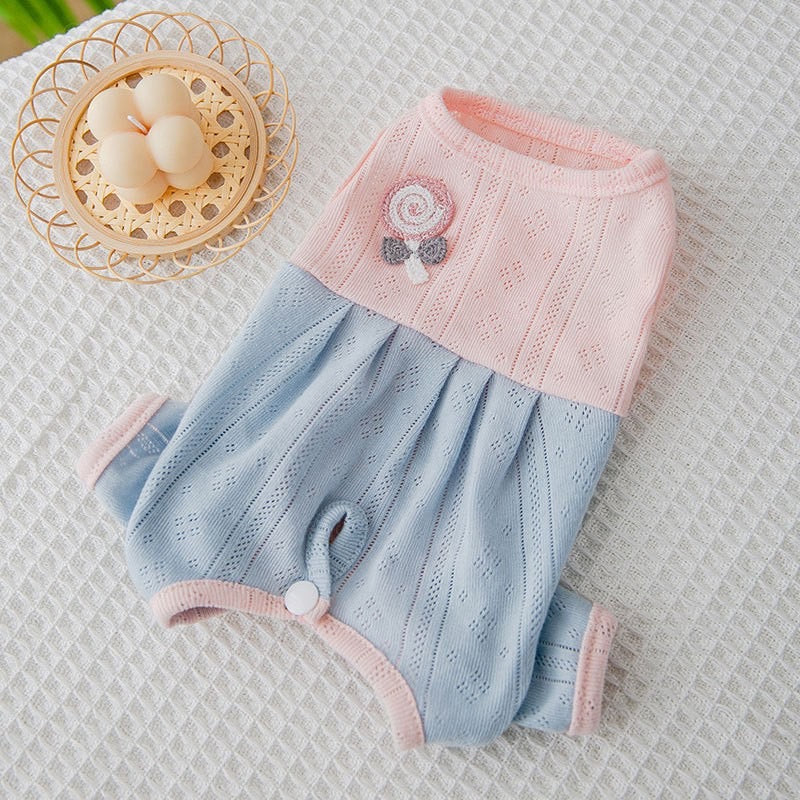 Pet Body Suite Cotton Pyjamas Belly Covered