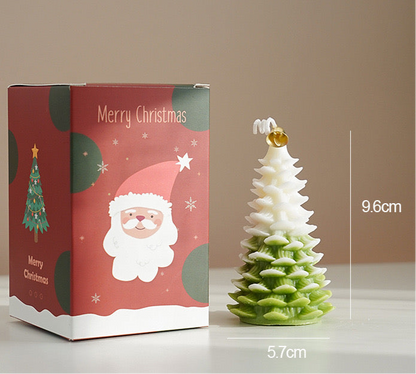 Gift Wrapped Scented Christmas Tree Candle 