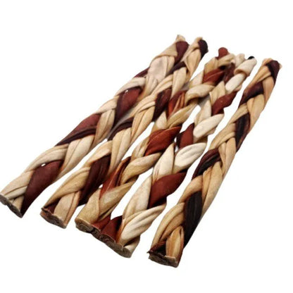 Braided Beef Collagen Stick 12”