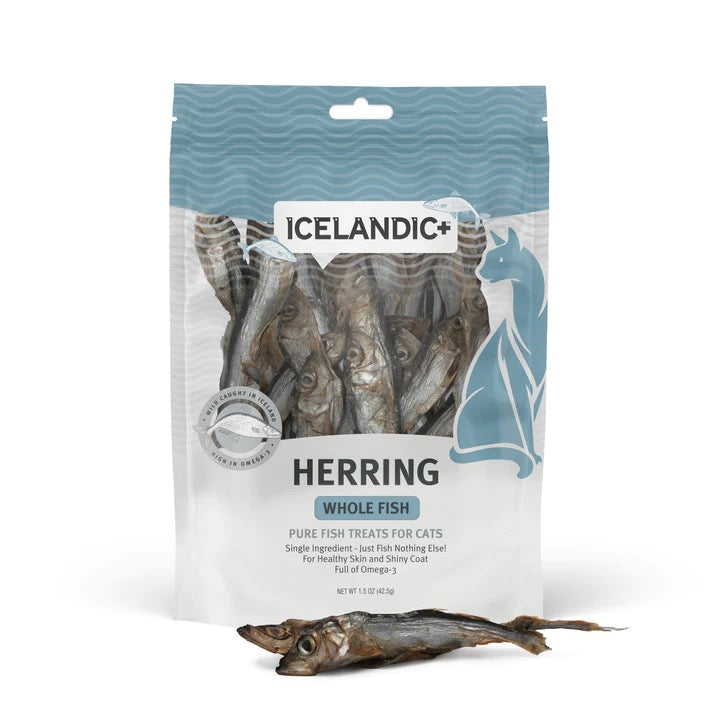 Icelandic+ Cat Treats Herring Whole Fish 1.5 oz