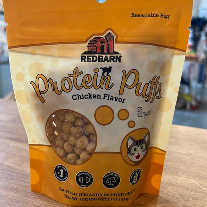 Protein Puffs Chicken Cat Treats 1oz/28g - Paws Discovery 