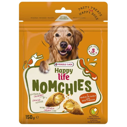 Vessels-Laga Happy Life Nomchies Beef Flavour Dog Treats 150g