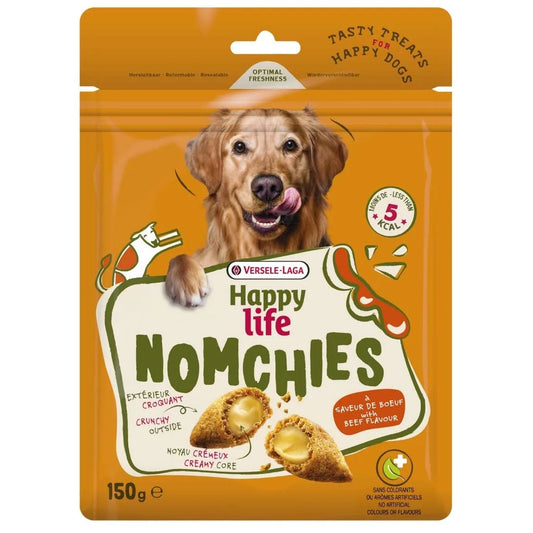 Vessels-Laga Happy Life Nomchies Beef Flavour Dog Treats 150g