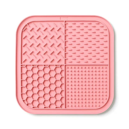 Pet Silicone Licking Mat Split Design