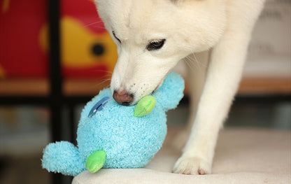 Fluffy Squeaker Monster Ball Toy - Paws Discovery 