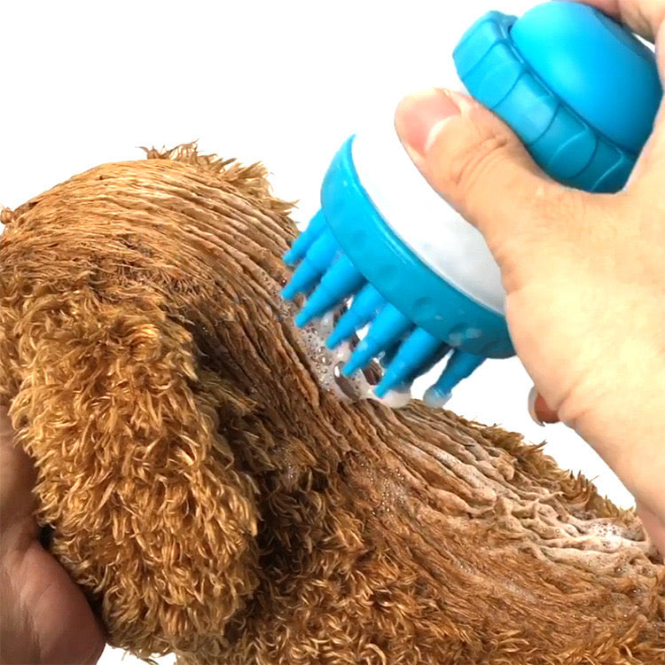 Silicone Pet Message Brush Bath Comb