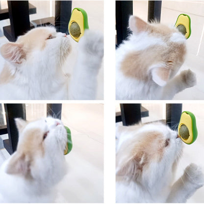 Avocado Shaped Catnip Licking Ball - Paws Discovery 