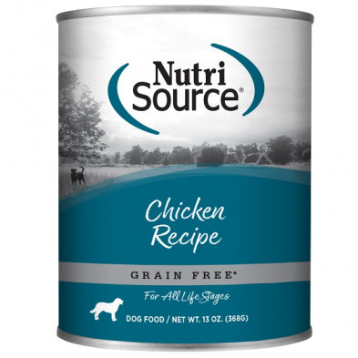 NutriSource GrainFree Wet Dog Food - Chicken Recipe - Paws Discovery 