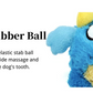 Fluffy Squeaker Monster Ball Toy
