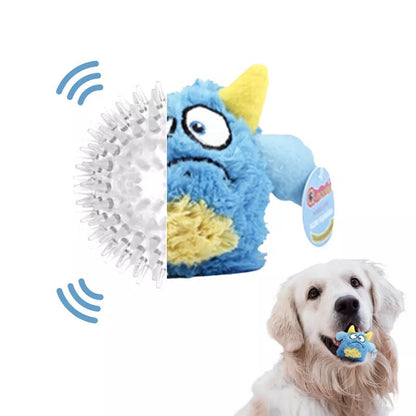 Fluffy Squeaker Monster Ball Toy - Paws Discovery 