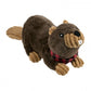 15" Plush Beaver with Crunch Squeaker Toy