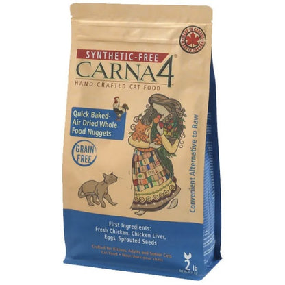 Carna4 Hand Crafted Cat Food Chicken 2 lb - Paws Discovery 