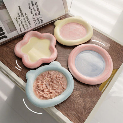 Hand Paint Ceramic Pet Dish - Paws Discovery 