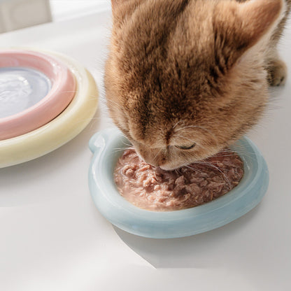 Hand Paint Ceramic Pet Dish - Paws Discovery 