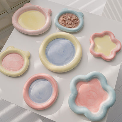 Hand Paint Ceramic Pet Dish - Paws Discovery 