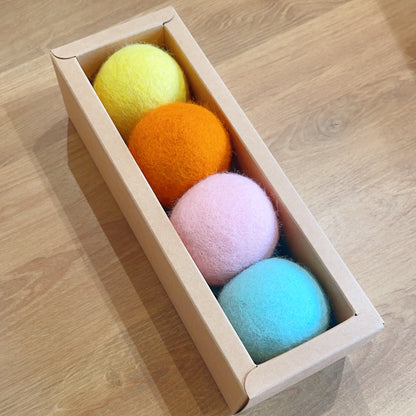 Pure Wool Ball Cat Toys - Paws Discovery 