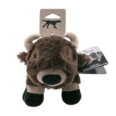 9" Plush Buffalo Squeaker Toy