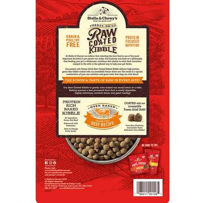 Stella & Chewy's Raw Coated Kibble - Grass-Fed Beef Recipe - Paws Discovery 