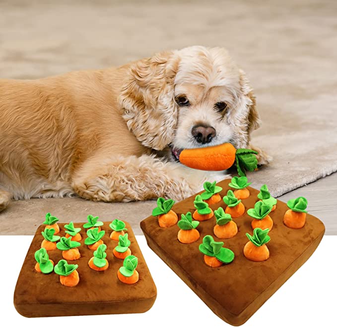Carrot Plush Snuffle Interactive Training Toy
