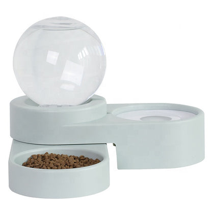 Automatic Water Dispenser and Food Bowl Set For Pet - Paws Discovery 
