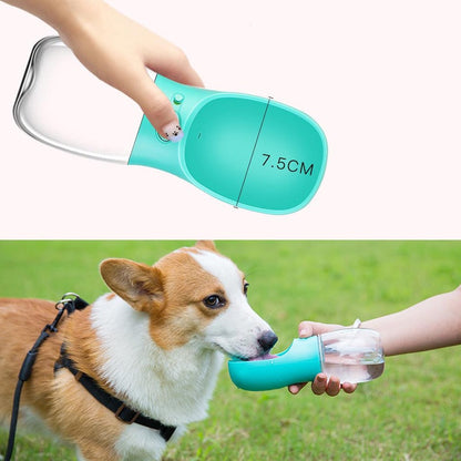 Wide Mouth Pet Travel Water Bottle - Paws Discovery 