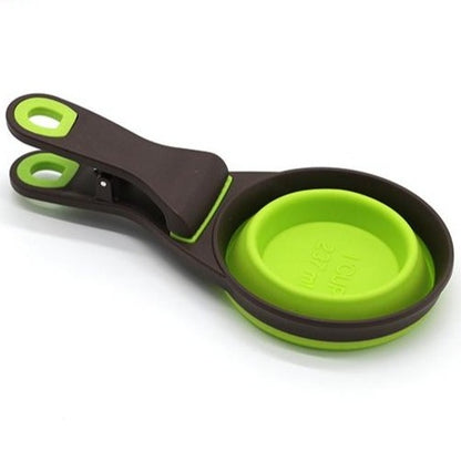 Collapsible Measuring Cup with Bag Clip - Paws Discovery 