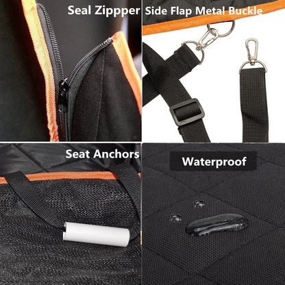 Adjustable Straps Travel Waterproof Car Seat Cover - Paws Discovery 