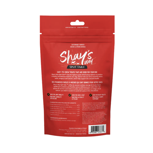 Air Dried Sockeye Salmon Split Tails - Paws Discovery 