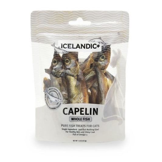 Icelandic+ Cat Treats Capelin Whole Fish 1.5 oz